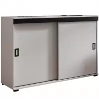 Komoda Retro 120 Biely + Čierna Rukoväte