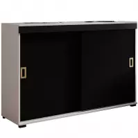 Komoda Retro 120 Biely/Čierna + Craft Rukoväte