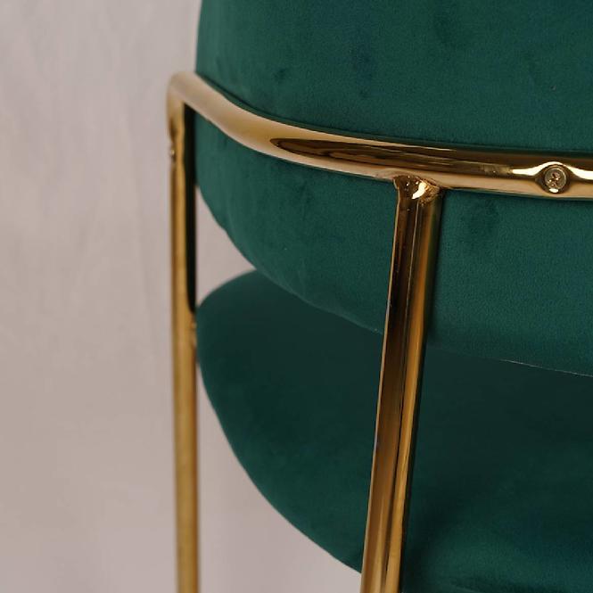 Stolička Glamour zelená