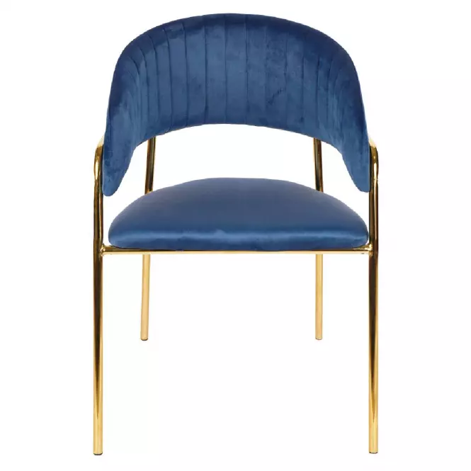Stolička Glamour námornícka modrá