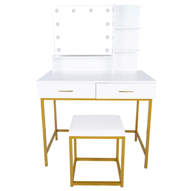 Toaletný stolík Aurora + sedadlo,2