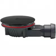 Vaničkový odtok Slim čierny mat Fi 90 mm