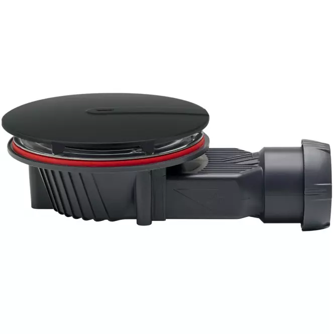 Vaničkový odtok Slim čierny mat Fi 90 mm