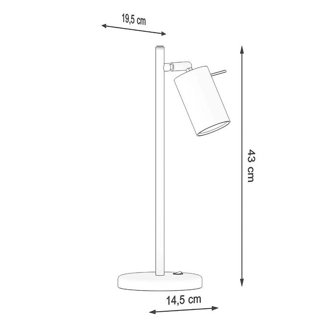 Stolná lampa Oregon A-1090 biely