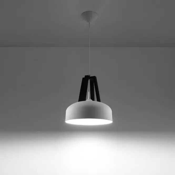 Luster Casco A-0387 biely/čierna