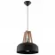Luster Casco A-0390 čierna/prírodné drevo,3