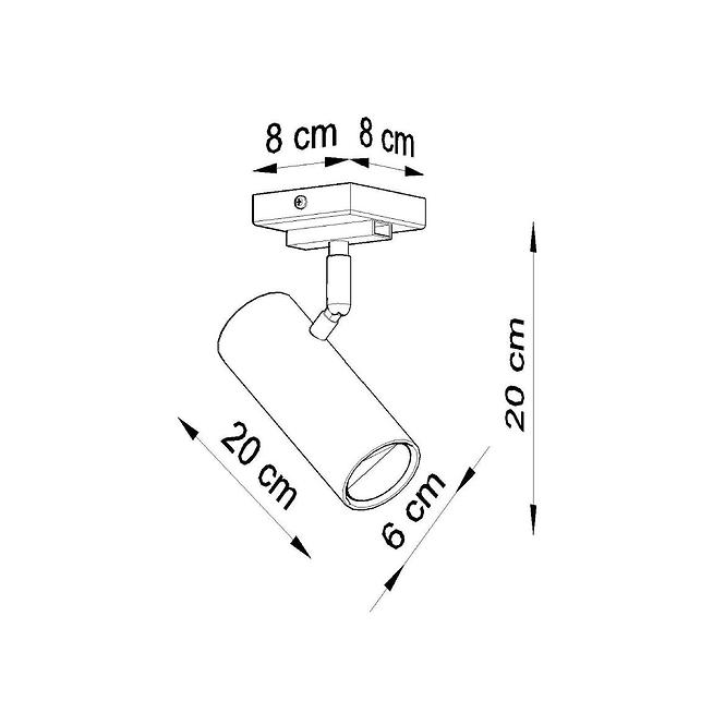 Nástenná lampa Indiana 1 A-0499 čierna
