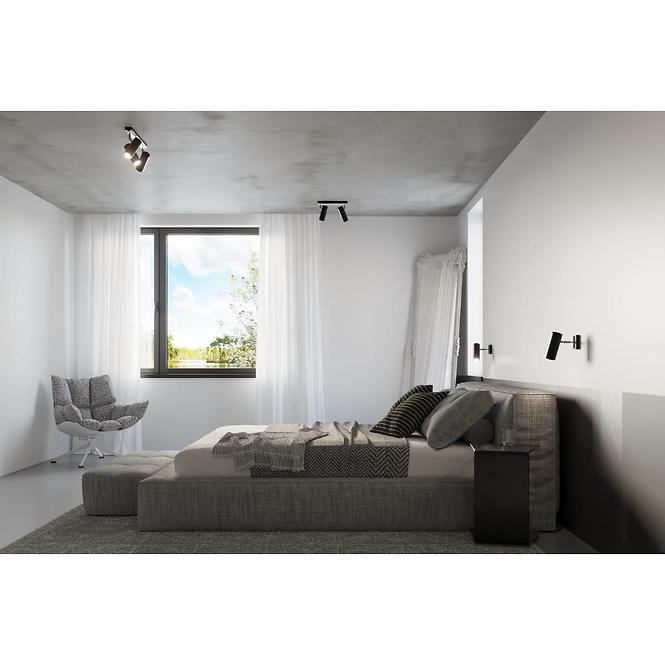 Nástenná lampa Indiana 1 A-0499 čierna