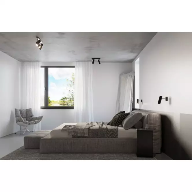 Nástenná lampa Indiana 1 A-0499 čierna,5