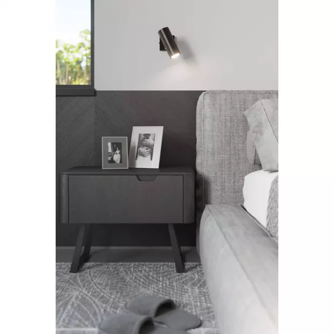 Nástenná lampa Indiana 1 A-0499 čierna
