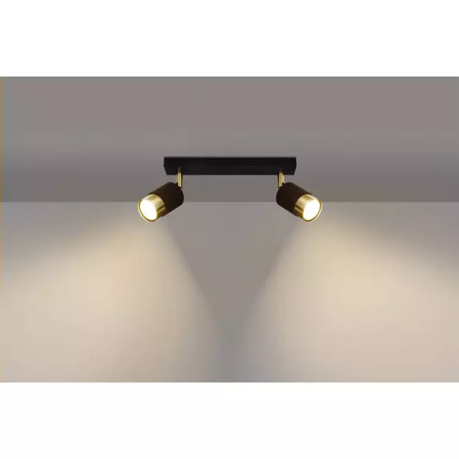 Luster Nero 2 A-1070 čierna/zlatá
