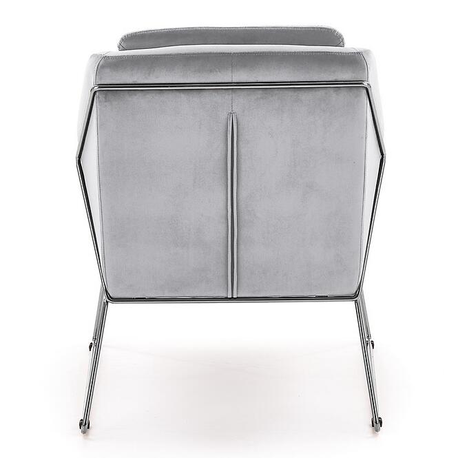 Kreslo Soft svetlosivá/chróm