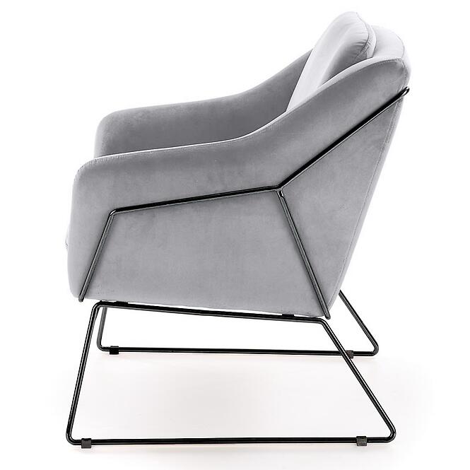 Kreslo Soft 2 svetlosivá/čierna,2