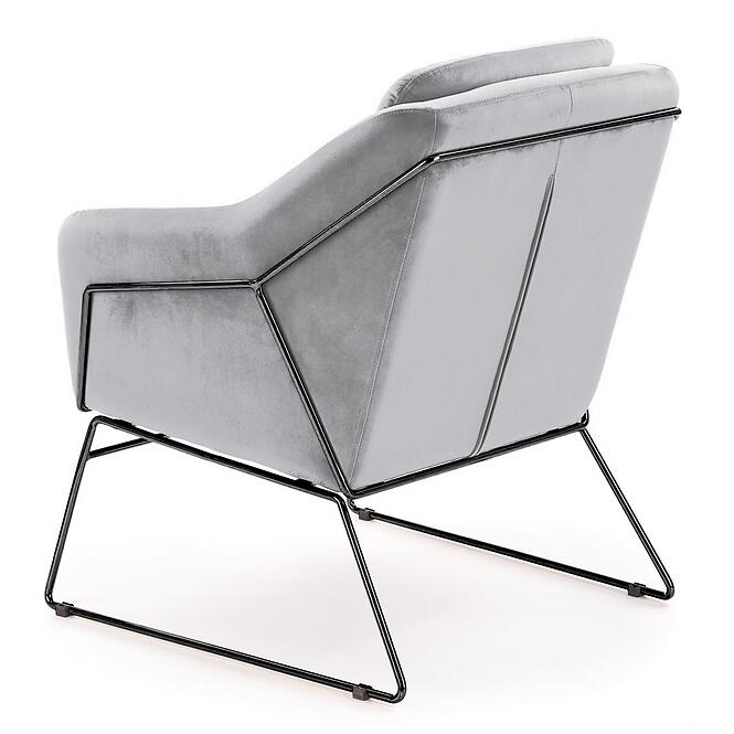 Kreslo Soft 2 svetlosivá/čierna,3