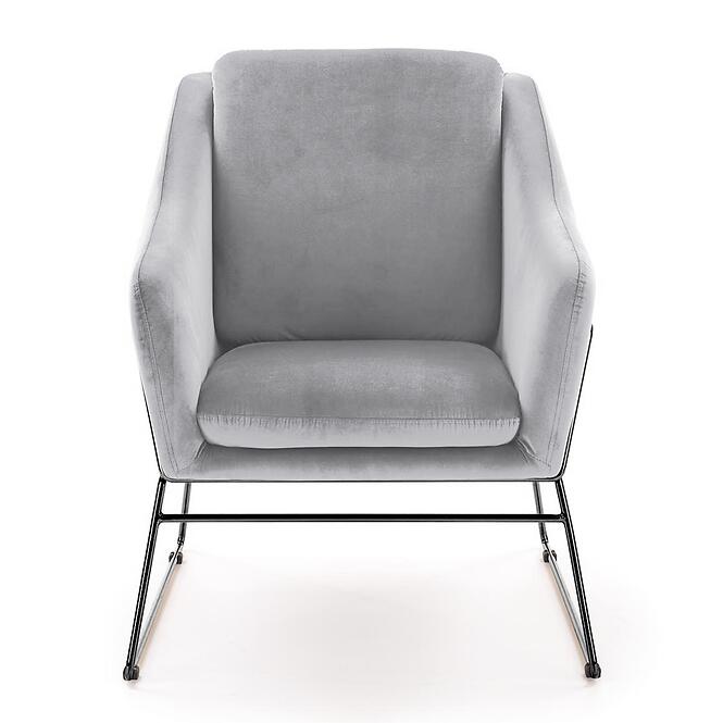 Kreslo Soft 2 svetlosivá/čierna,4