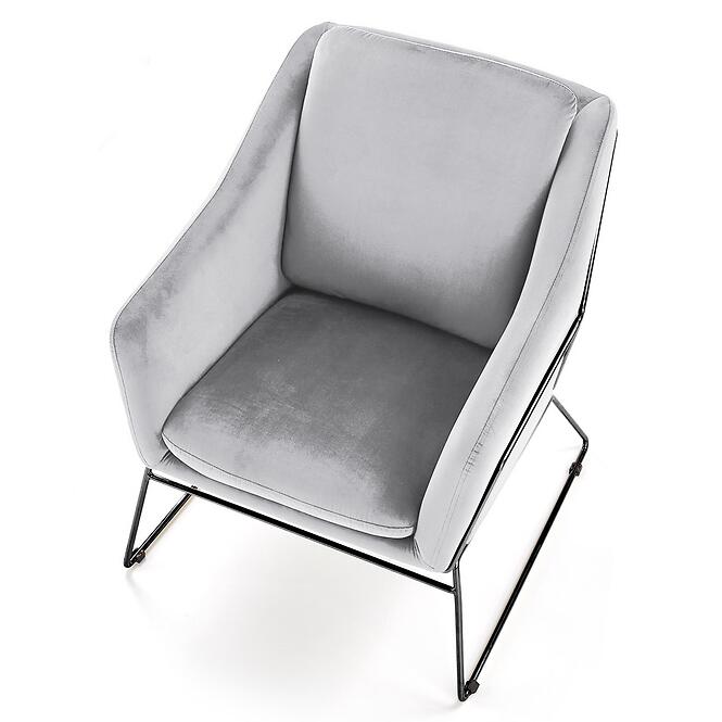 Kreslo Soft 2 svetlosivá/čierna,5