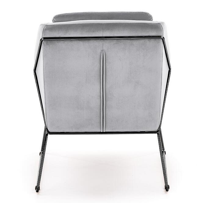 Kreslo Soft 2 svetlosivá/čierna,6