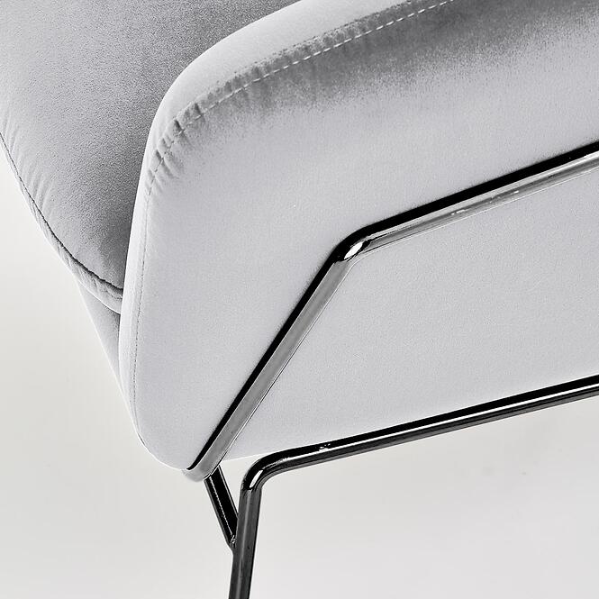 Kreslo Soft 2 svetlosivá/čierna,8