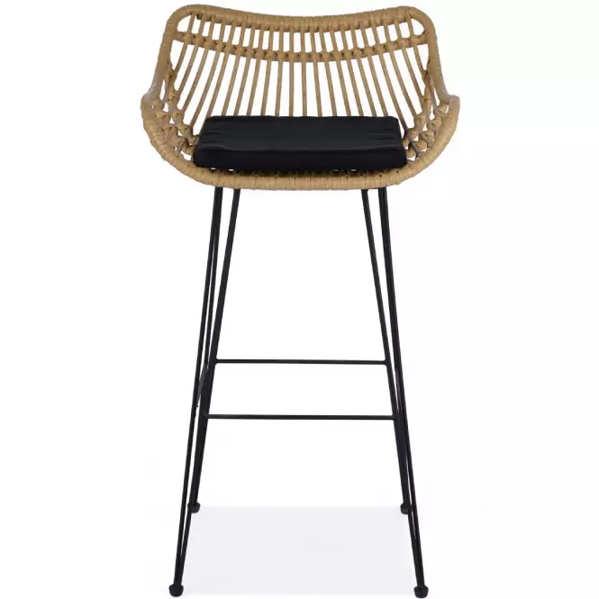 Barová Stolička H-105 Prirodzené/Čierna
