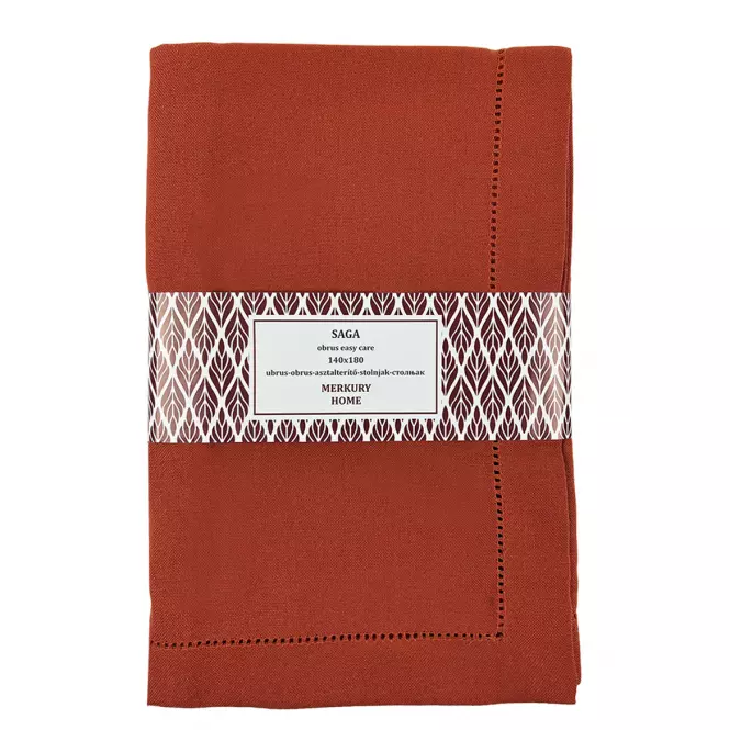 Obrus SAGA oranžová 140x180 easy care