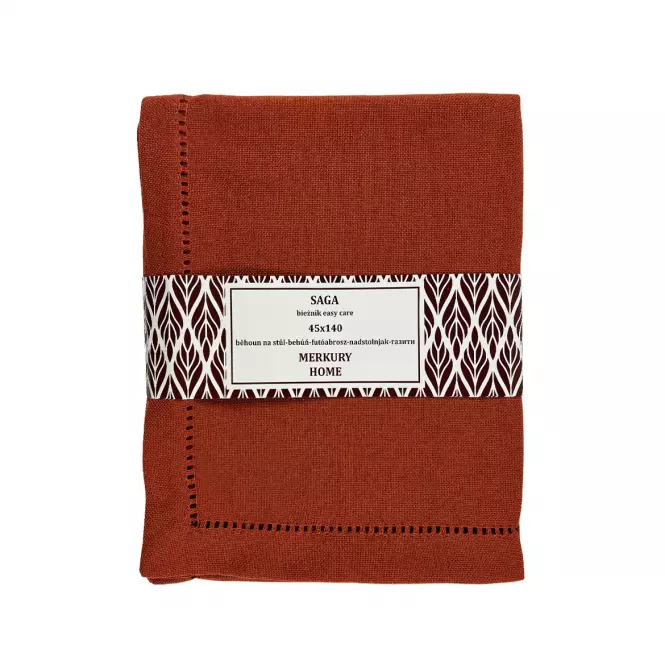 Behúň SAGA oranžová 45x140 easy care