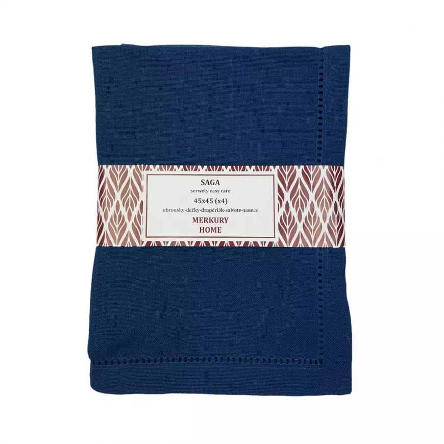 Obrúsok SAGA indigo 45x45 easy care