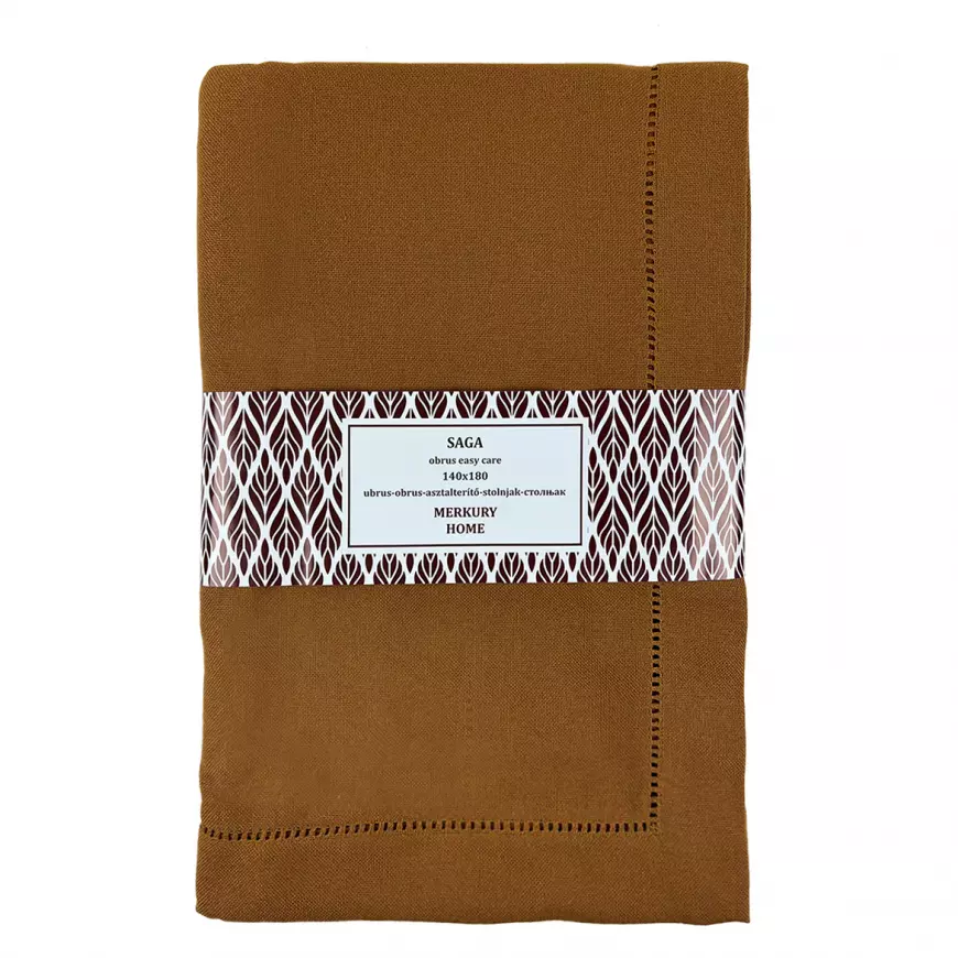 Obrus SAGA horčicová 140x180 easy care