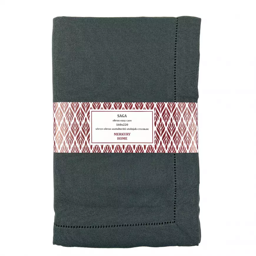 Obrus SAGA antracit 160x220 easy care