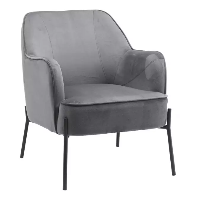 Kreslo Bob Dark Grey Velvet 13