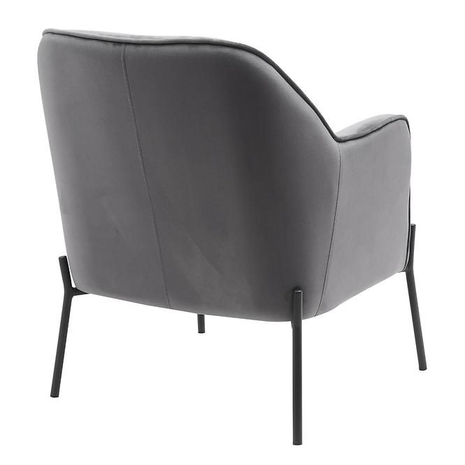 Kreslo Bob Dark Grey Velvet 13