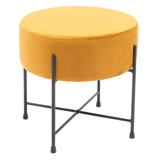 Taburetka Bob žltá Velvet 20,2