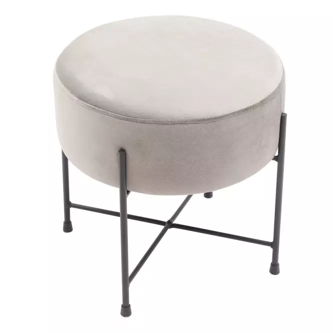 Taburetka Bob Light Grey Velvet 12,3