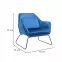 Kreslo Monty Blue Velvet 16,5