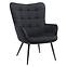 Kreslo Jet Black Velvet 19,2