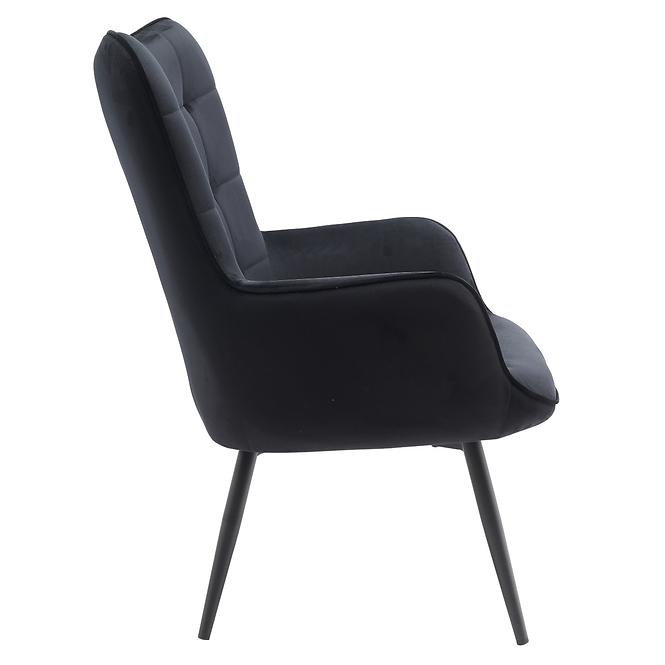 Kreslo Jet Black Velvet 19