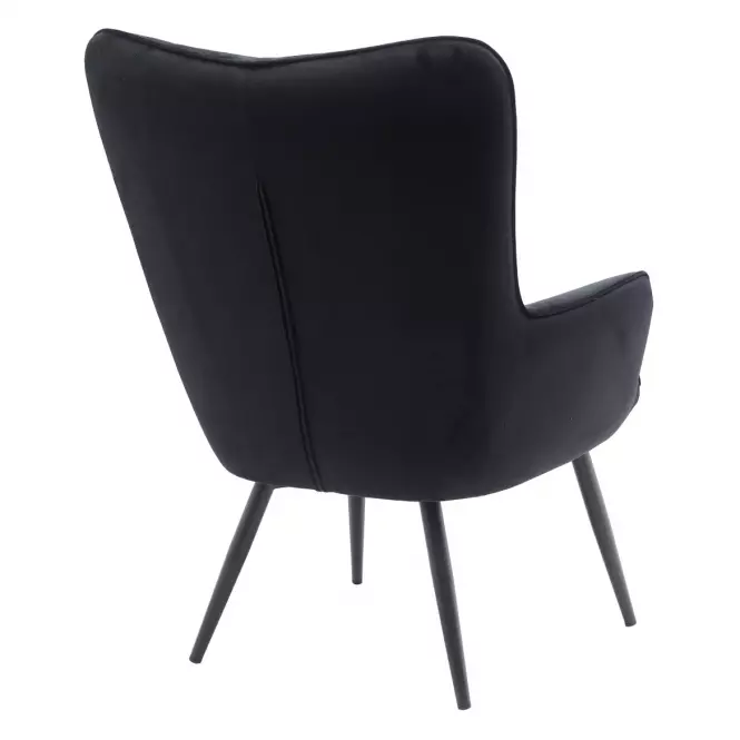 Kreslo Jet Black Velvet 19,4