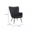 Kreslo Jet Black Velvet 19,5
