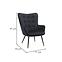 Kreslo Jet Black Velvet 19,5