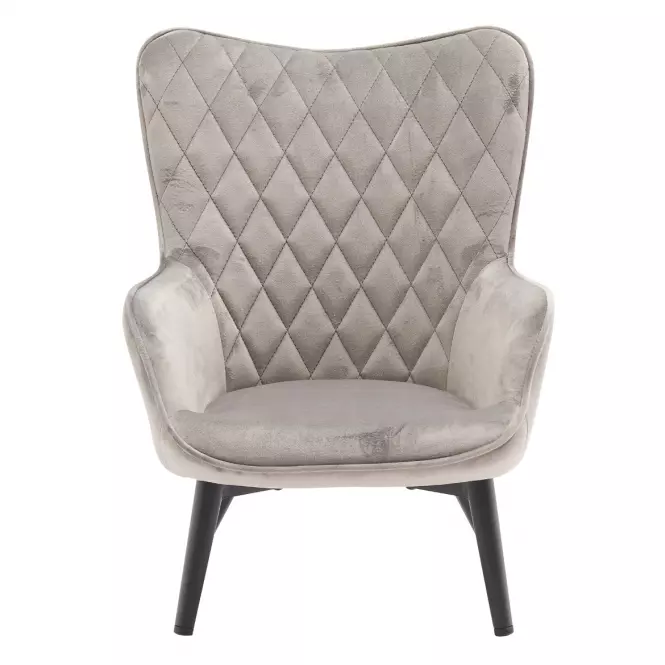 Křeslo Mini Light Grey Velvet 12