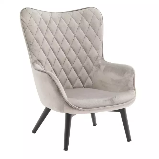 Křeslo Mini Light Grey Velvet 12