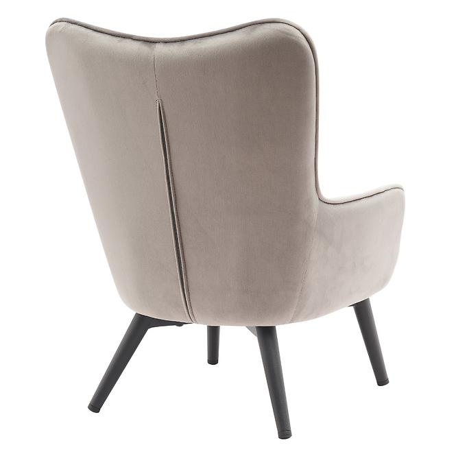 Křeslo Mini Light Grey Velvet 12