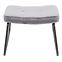 Kreslo s opierkou nôh You&Me Dark Grey Velvet,7