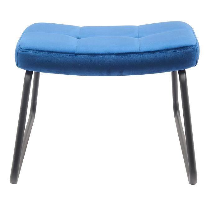 Kreslo s opierkou nôh You&Me Blue Velvet