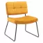 Kreslo s opierkou nôh You&Me Yellow Velvet,4
