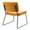 Kreslo s opierkou nôh You&Me Yellow Velvet,6