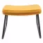Kreslo s opierkou nôh You&Me Yellow Velvet,7