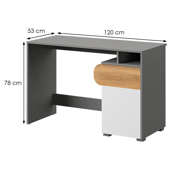 Stôl Carini Ca8 White/light Graphite