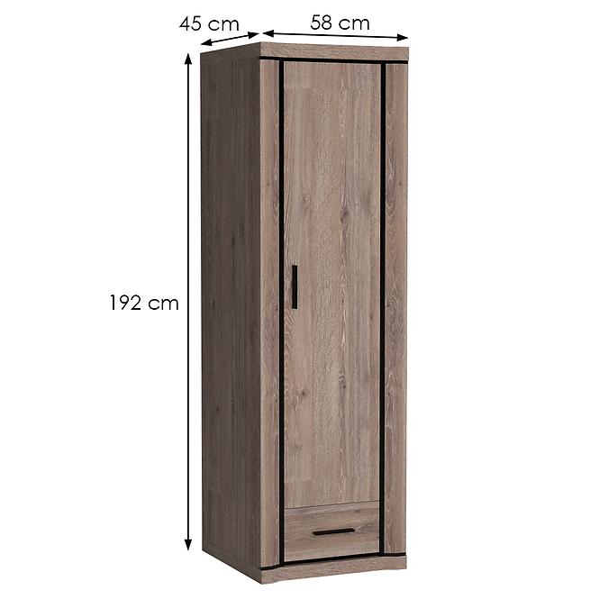 Skriňa Dallas D19 hľuzový dub,2