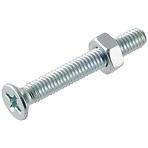 Skrutka plochá hlavička pozink. M6x30 mm