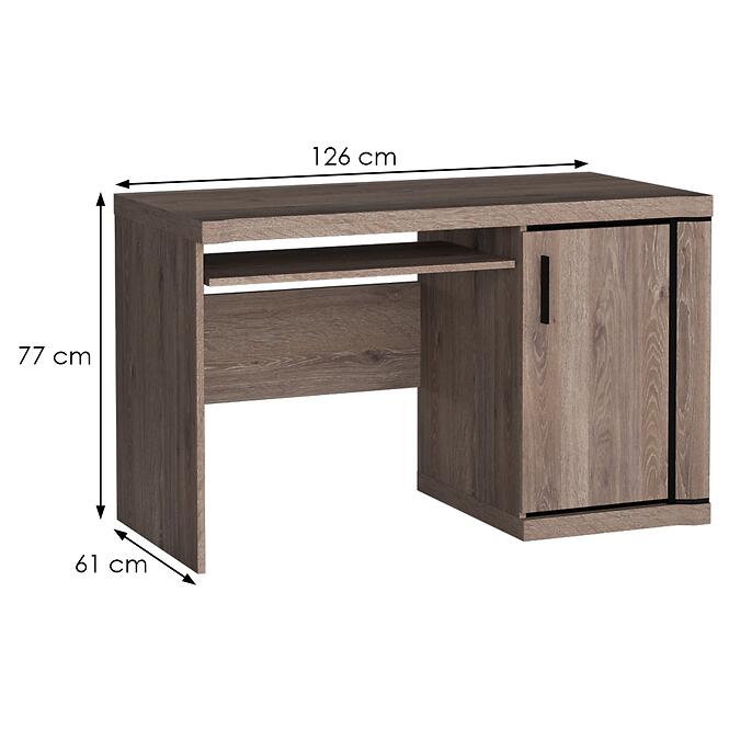 Písací stôl Dallas D13 hľuzový dub,2